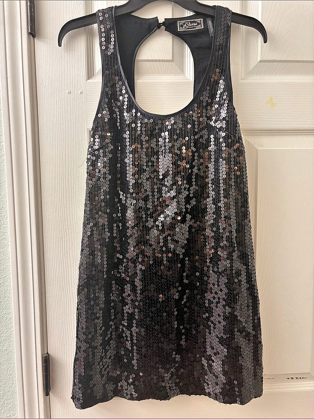 NWOT Guess Sequin Tank Top in Black